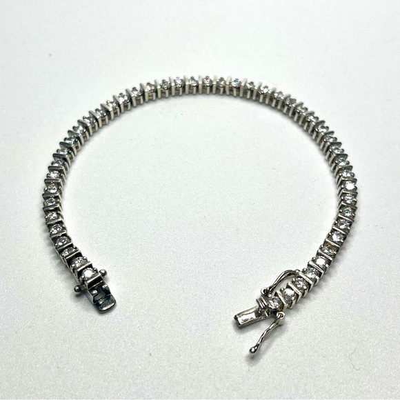 Sterling Silver 925 CZ Tennis Bracelet | Classic Sparkle - Picture 9 of 12